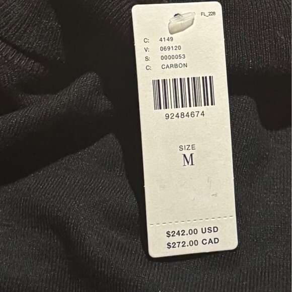 Anthropologie Sundays Womens Andes Mini Dress Size M Black Carbon Mock-Neck - Picture 7 of 9